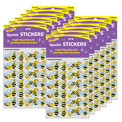 Buzzing Bumblebees Sparkle 864 Piece Stickers Set