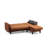 Stylish Corner Sofa-Bed, Tile Red, 85.0 x 33.9 x 51.2 inches | Durable Metal/Wood Frame, 26 DNS Sponge Seat & 22 DNS Back | Comfortable Sitting Height: 17.7 inches | Perfect for Small Spaces & Modern Decor-90667734