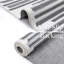 Tapis à rayures en polyester gris Kryska-1132282097