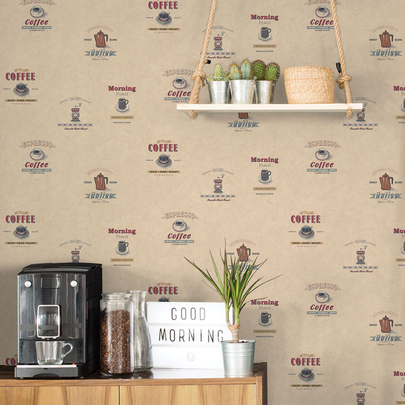 Jaidyn 10m x 53cm Matte Wallpaper Roll, Brown