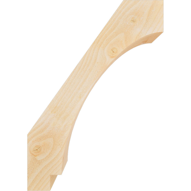 Attelle impériale du genou, Sapin de Douglas, Brute, H 28 po x l 6 po x P 20 po