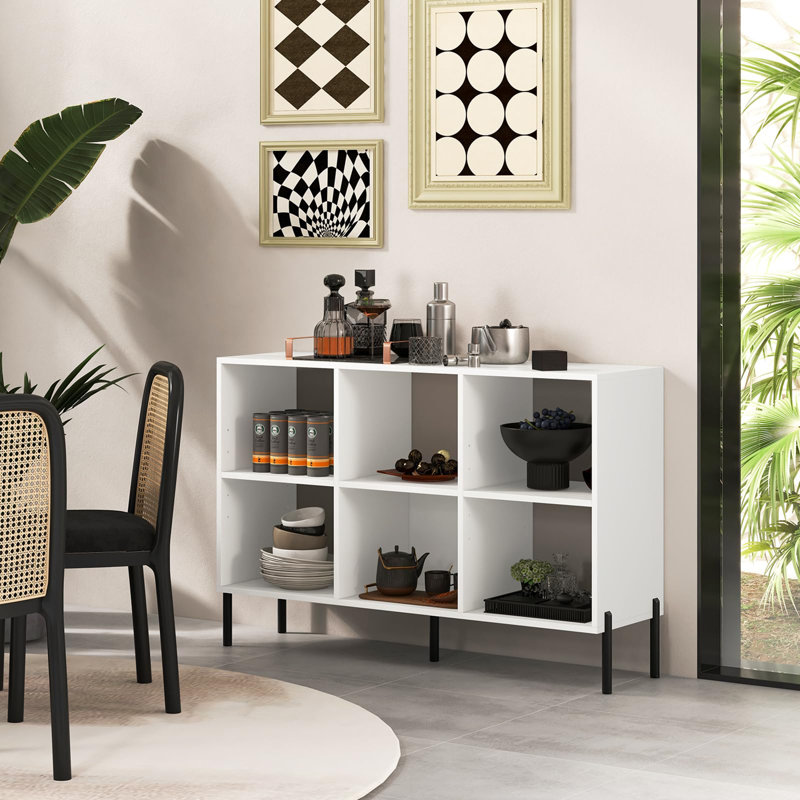 78cm H x 120cm W Cube Bookcase, White