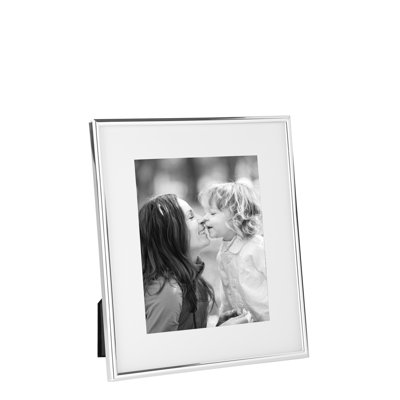 Tajo Silver Metal Silver Plated Picture Frame with Mat