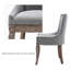 Ensemble de 4 chaises d'appoint en lin Siersha-1126697293
