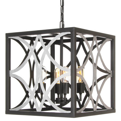 Elegant 4 - Light Lantern Square Chandelier