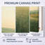 «Sunset Meadow Calm I - Green Landscape», art mural encadré-1139715716-1139715718