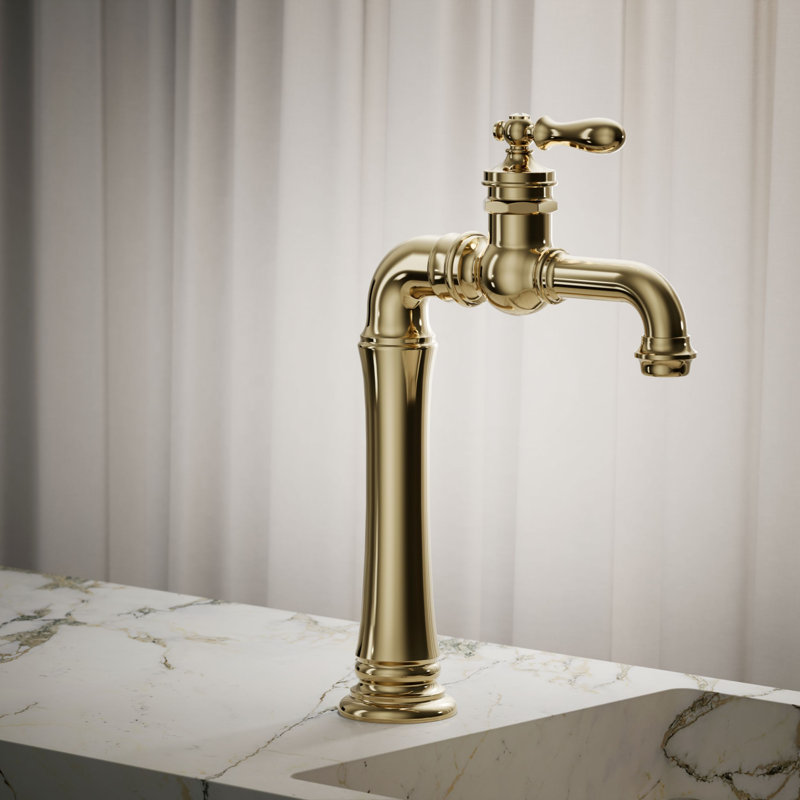 Artifacts Gentleman's Single Hole Bathroom Faucet with Drain Assemby, Oil Rubbed Bronze