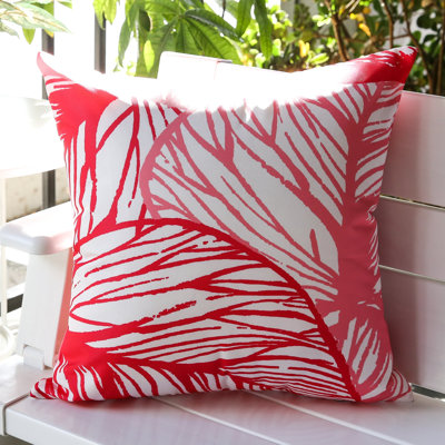 Floral Outdoor Reversible Throw Pillow
