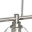 Luminaire suspendu pour îlot de cuisine à 5 lumières à intensité variable avec abat-jour en verre transparent et hauteur réglable-2120227488-2120227516