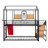 Allegonde Kids Twin Over Twin Bunk Bed-701799310