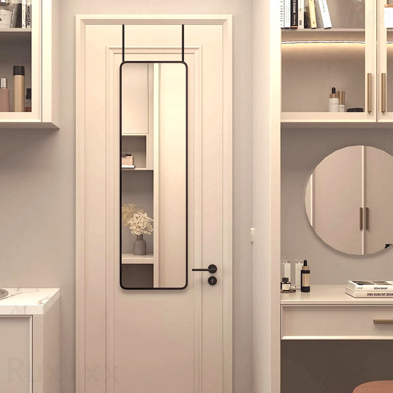 Door Accent Mirror, Black