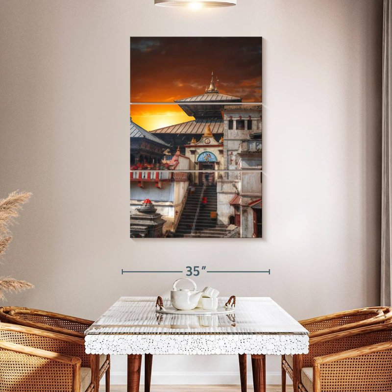 Lilie Pashupatinath Temple, H 32 po x l 20 po