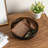 8-Inch Art Deco Hammered Black Metal Fruit Bowl with Copper Interior, Decorative Candy Dish and Entryway Catchall Tray for Keys and Accessories