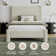 Boucle Upholstered Platform Bed with Soft Rounded Corners