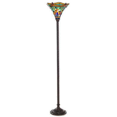 Lampe flottante de style Tiffany turquoise