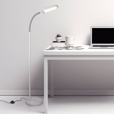 Lampe de travail directionnelle à DEL à intensité variable de 55 po avec finition blanche Litespan