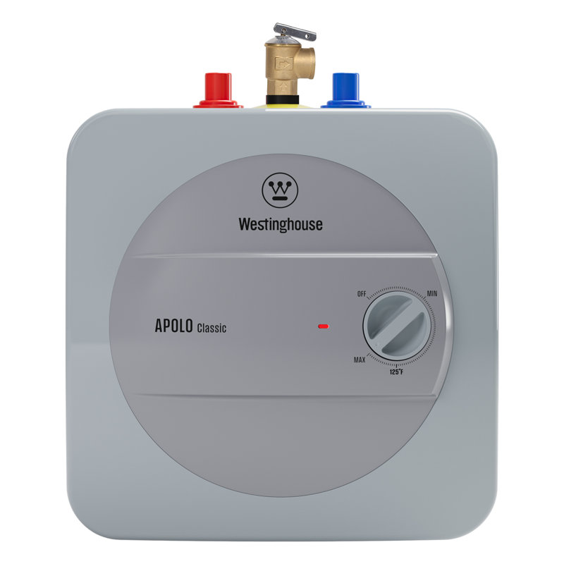 Mini chauffe-eau électrique à réservoir d'eau chaude instantanée de 1,3 gallon au point d'utilisation 120v 12a 1440w, sous le lavabo, fixé au mur ou au sol, petit et facile à installer