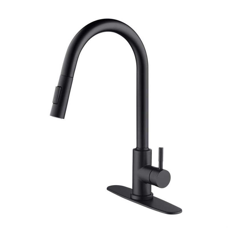 KISRAIS Pull Down Touch Kitchen Faucet, Matte Black