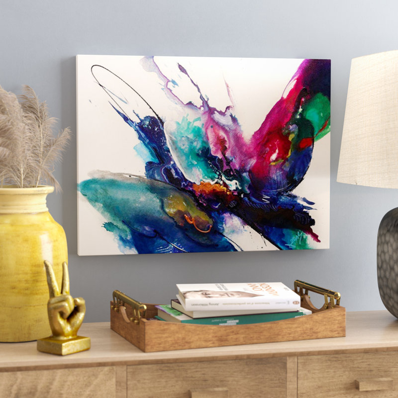 « Impulse IV », reproduction d'art, H 12 po x l 16 po x P 1,5 po, Toile