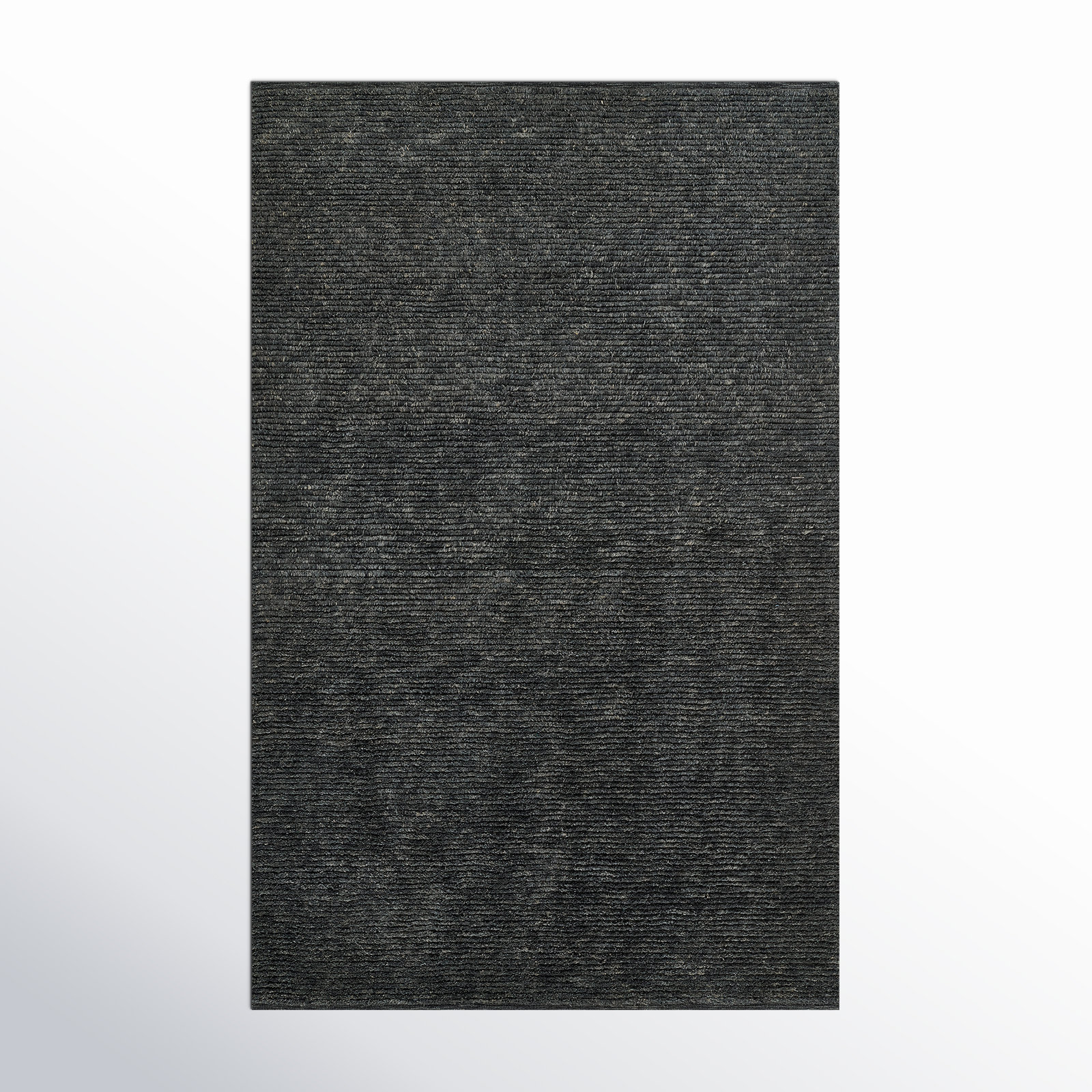 Thorwald Hand Tufted Wool Charcoal Rug, Rectangle 5' x 8'