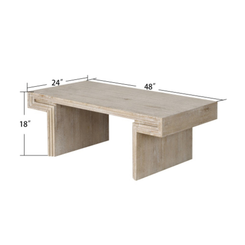 Industrial Coffee Table - Reclaimed Wood Double-Tier Design With Metal Frame (Rustic Vintage), Natural Wood