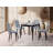 Modern Extendable Dining Table, White & Marble, 31.5 x 29.5 x 31.5 inches (Extended Width: 63.0 inches) | 100% Melamine Coated Particle Board, Plastic Legs, 220 lbs Bearing Capacity | Stylish and Functional for Dining Rooms-1330947183