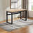 Wendy Natural Finish Height Adjustable Computer Desk with Metal Leg, 29.29" H X 47.13" W X 23.58" D
