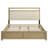 Hendricks California King Panel Headboard Platform Bed Light Oak-126351419