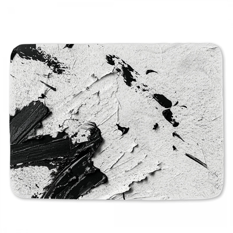 Lakeyah Microfiber / Microsuede Non-Slip Bath Mat, 17"W x 24"L