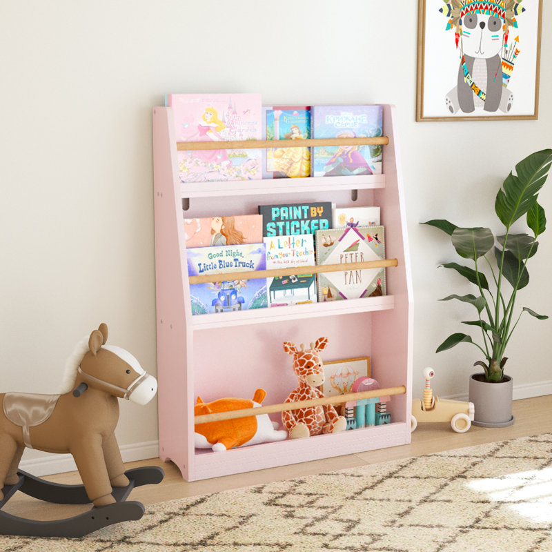 31.88 H X 22.83 W Bookcase, Pink