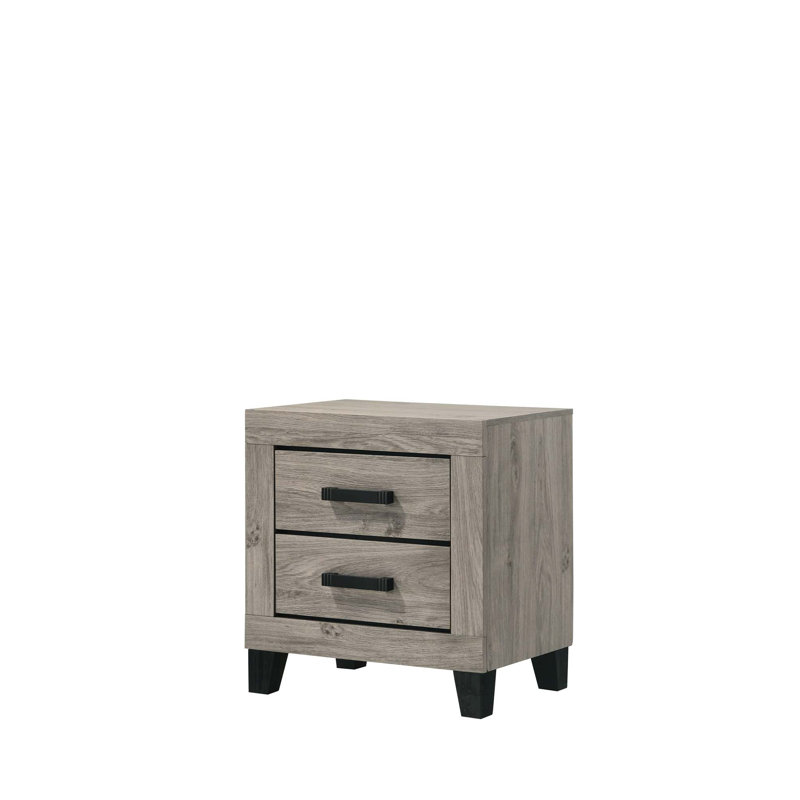 Table de chevet en bois avec plusieurs options de rangement