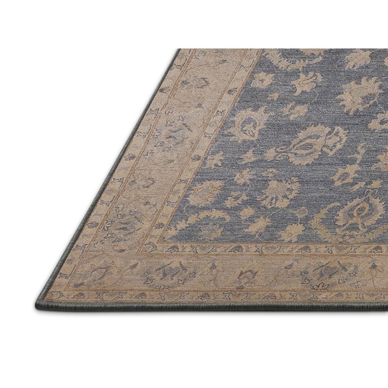 Tapis bleu / beige Jhirayr, Tapis de couloir 2 pi x 5 pi