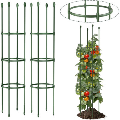 Garden Trellis, Tomato Cage Tall Plant Support Climbing Vines Fl...