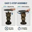 Table d'appoint Leopard Head