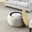 Table de bout, repose-pieds rond avec rangement-67777101-67777096