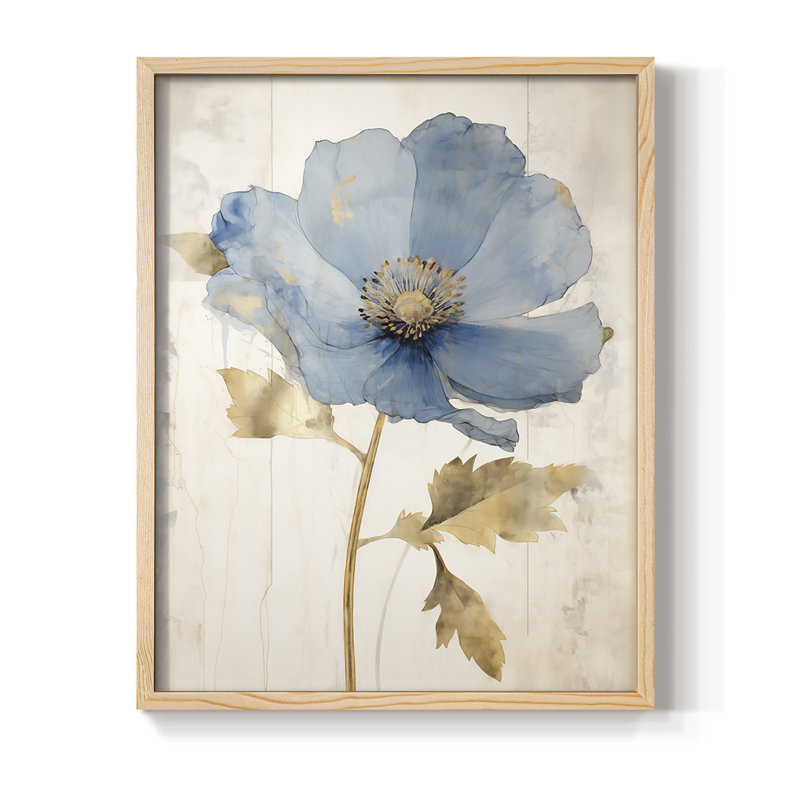Impression encadrée FLORAL Series - bois massif, H 11 po x l 9 po