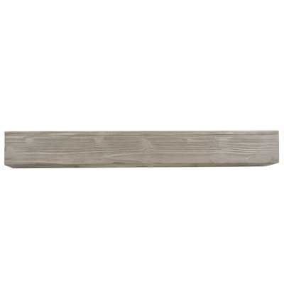 Rustic Wood Fireplace Mantel & Floating Shelf for Stylish Home Decor