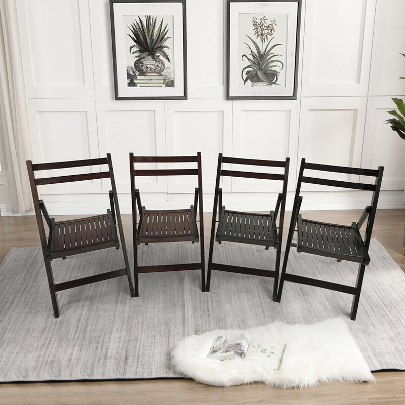 Chaise de patio pliante en peuplier, Cerisier