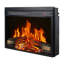 Foyer électrique encastré, 58 cm (23 pouces), chauffage ultramince, flamme réaliste, bûches, télécommande, minuterie, protection contre la surchauffe, certification UL, puissance de 1400 W, 5000 coups par heure, 11 réglages de température.