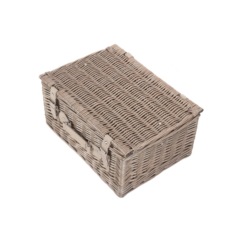 Wicker Hamper Basket, 19cm H x 41cm W x 30cm D