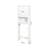 Bathroom Wooden Over-The-Toilet Storage Cabinet With Adjustable Shelf, Space-Saving And Durable Design