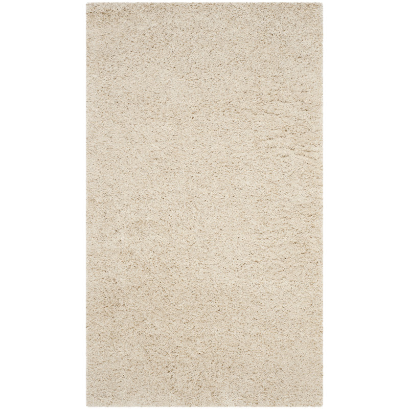 Tapis de couleur unie à poils longs Rizco Performance, Rectangle 3 pi x 5 pi