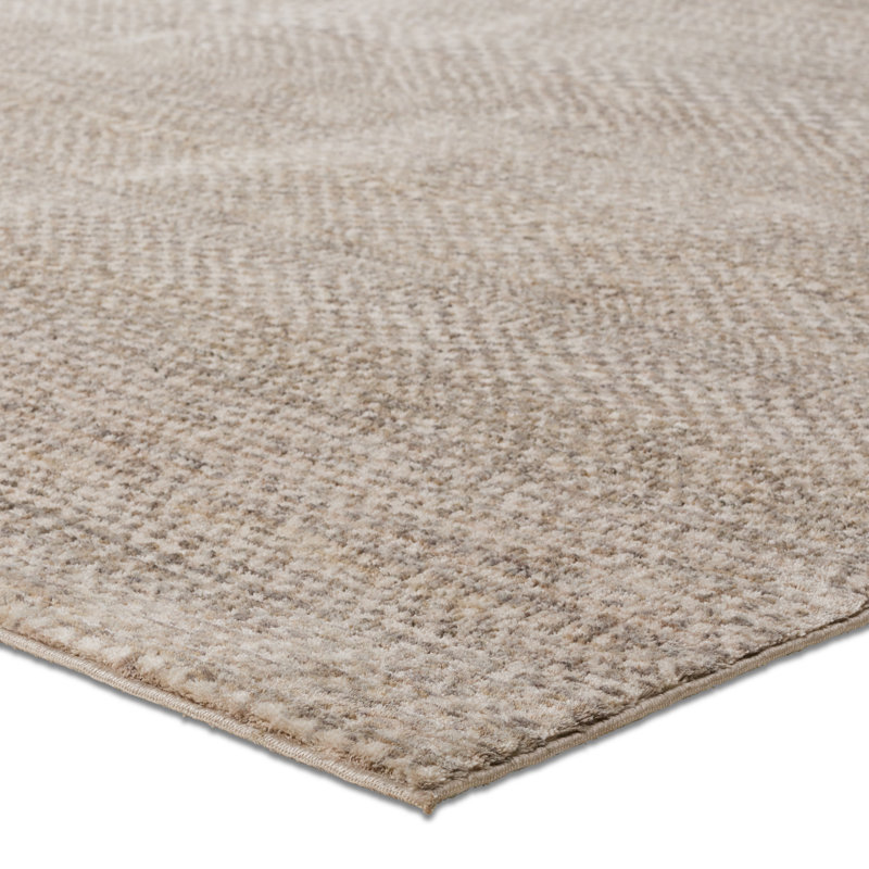 Icten Solid Gray Area Rug, Rectangle 9'6" x 13'