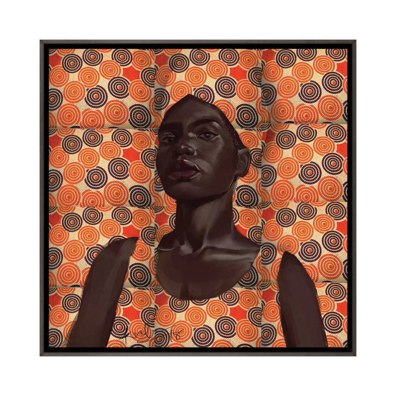 « Cire Series II » par Adekunle Adeleke, reproduction d’art, H 18 po x l 18 po x 1,5 po, Pas de tapis
