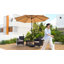 25.3kg Free Standing Umbrella Base with Wheels