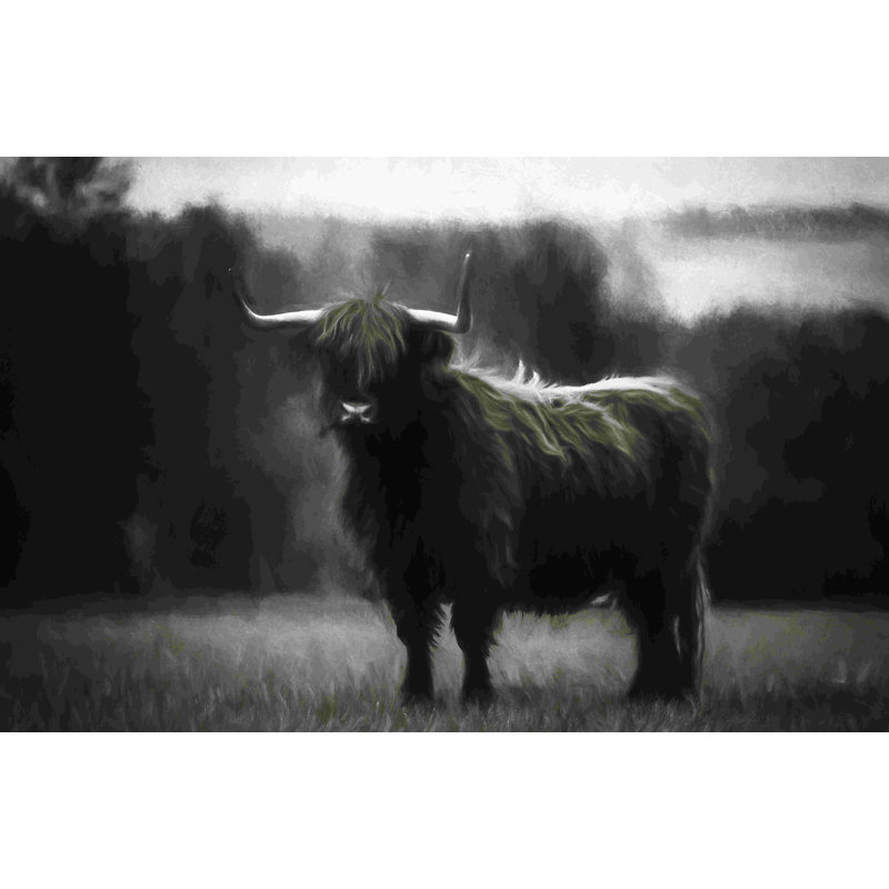 Vache dramatique, H 12 po x l 18 po