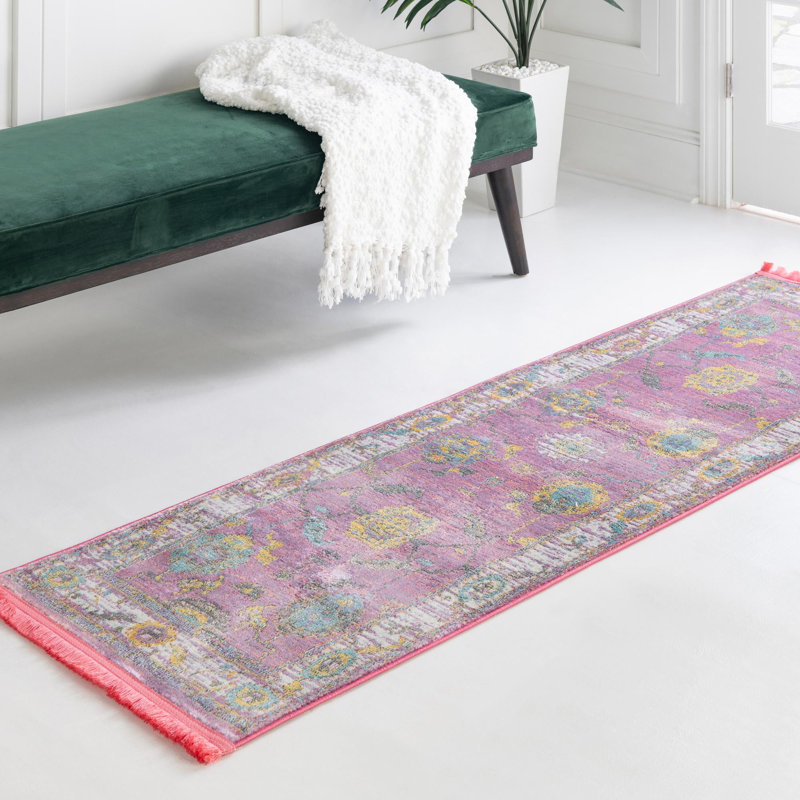 Ikat Indoor Rug, Runner 2'7" x 12'