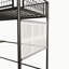 Lit mezzanine simple en métal avec capacité de charge et de rangement intégrée-167705323