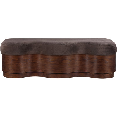 Mariaclara Velour Fur Fabric Bench