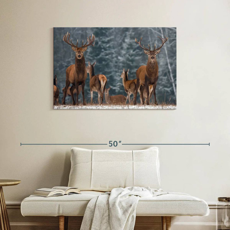 Brampt Deer Season, 26" H x 39" W